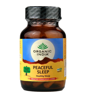 Spokojny sen Peaceful sleep 60 kaps Organic India - suplement diety Spokojny sen Peaceful sleep 60 kaps Organic India - suplement diety - zdjęcie główne produktu