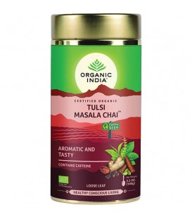 Masala Chai Tulsi Tea 100g loose-leaf Organic India tea