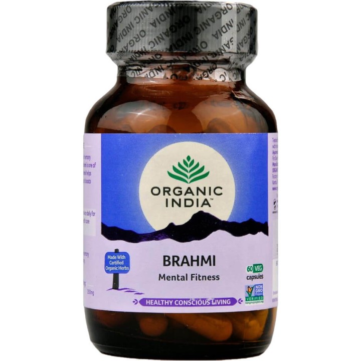 Brahmi  Organic India 60 kaps x 400mg Centella asiatica (Suplement diety)