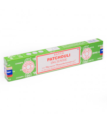 Kadzidła Orientalne Patchouli 15g Satya Sai Baba Agarbatti głęboki drzewny "ziemisty" aromat