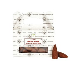Satya White Musk Backflow Dhoop cones