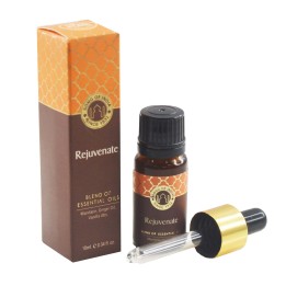 10 ml. Essential Oil Blend in Amber Glass Bottle with Rejuvenate