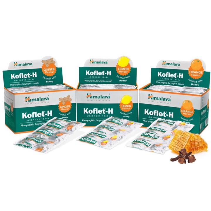 Koflet -H Pastylki do ssania o smaku imbirowym, 2 x 6 sztuk Himalaya