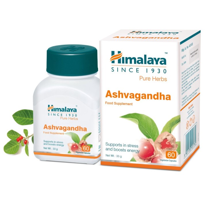 Ashwagandha 60 vege-kaps. Himalaya (Suplement Diety) - witalność i energia