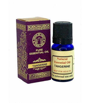 10 ml. Tangerine Essential Oil in Orifice Reducer Blue Glass Bottle s