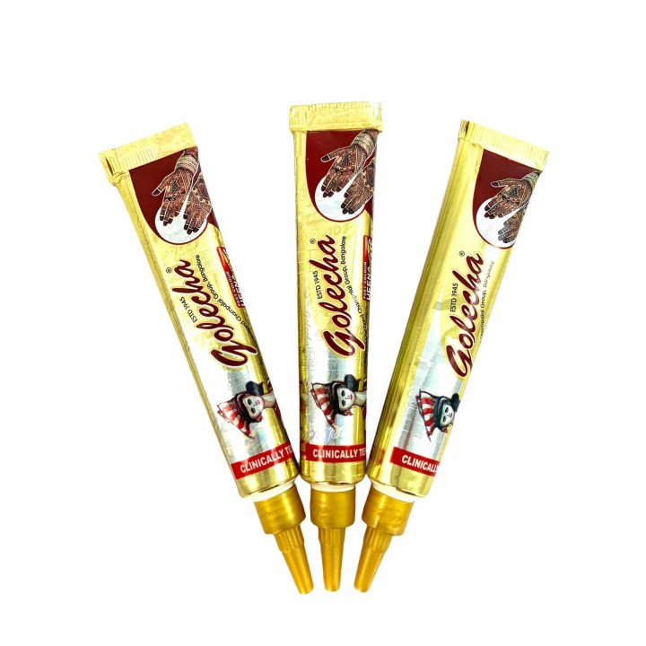 GOLECHA Brown (Maroon) Henna Tube For Body Paste    25g
