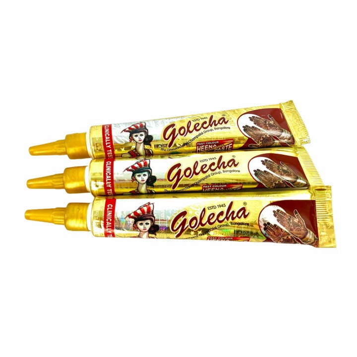 GOLECHA Brown (Maroon) Henna Tube For Body Paste    25g
