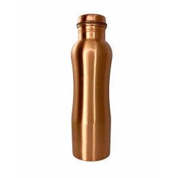 COPPER BOTTLE- CURVED BOTTLE JOINT FREE 900ml [SE 217]