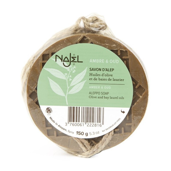 AMBER AND OUD ALEPPO SOAP TO HANG UP - 150 g Najel