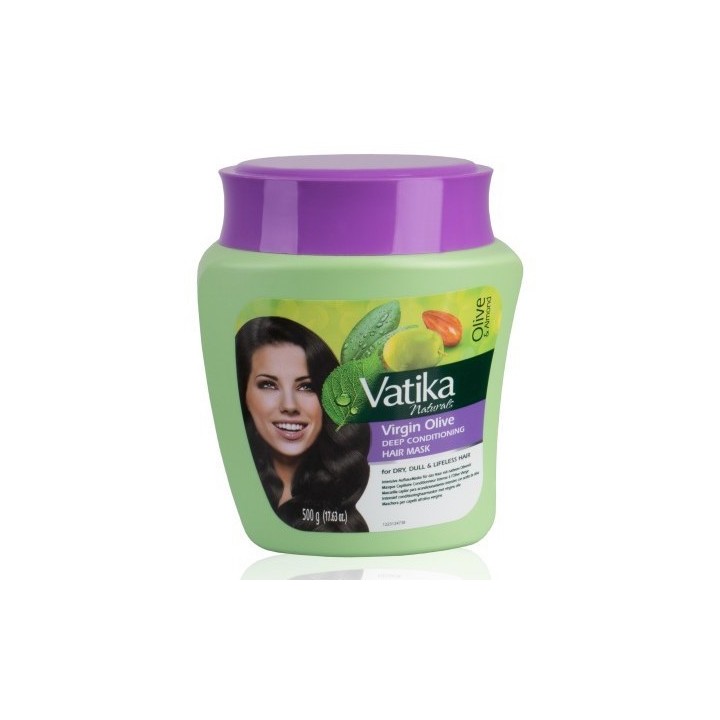 Dogłębnie Wzmacniająca Maska z HENNĄ i MIGDAŁAMI do Włosów Vatika 500 ml Dabur