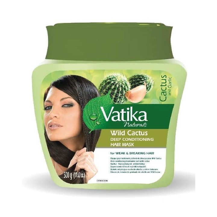 Maska do włosów Dziki Kaktus Vatika 500ml Dabur - włosy wypadające i łamliwe