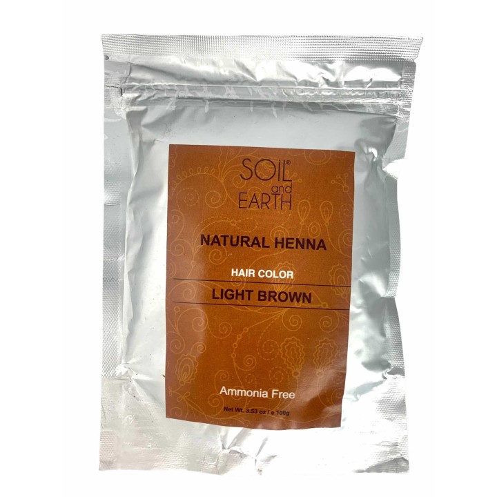 Natural Henna Hair Color- Light brown 100g
