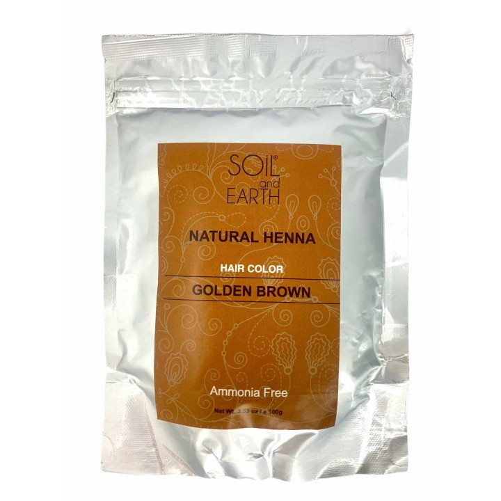 Naturalna henna Złocisty Brąz 100g Soil & Earth