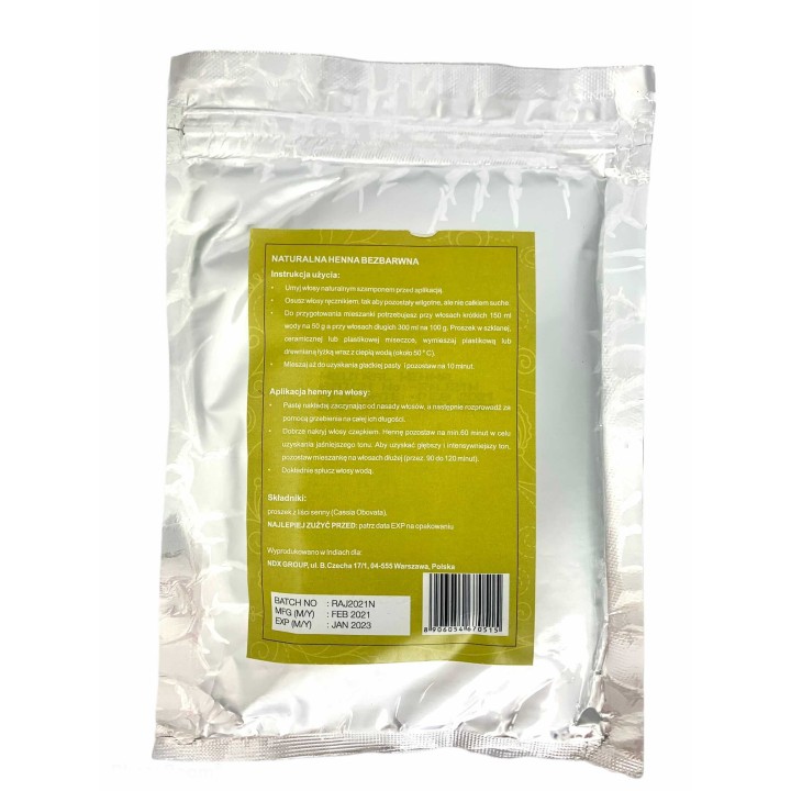 SOIL AND EARTH Cassia henna (colorless) 100g
