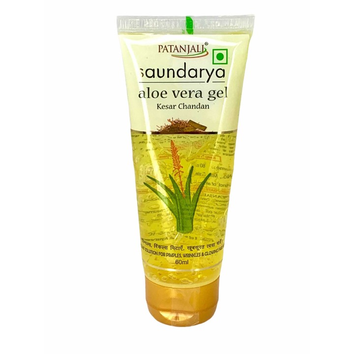 Saundarya Alovera Gel, Kesar Chandan, 60ml Patanjali