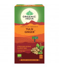 Herbata Ginger Tulsi Tea Organic India 25 torebek