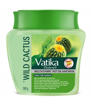 Maska do włosów Dziki Kaktus Vatika 500ml Dabur włosy wypadające i łamliwe