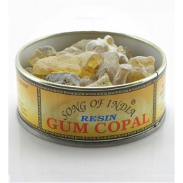 60 g. Gum Copal Natural Resin in Glass Tin Jar Small RES-GC