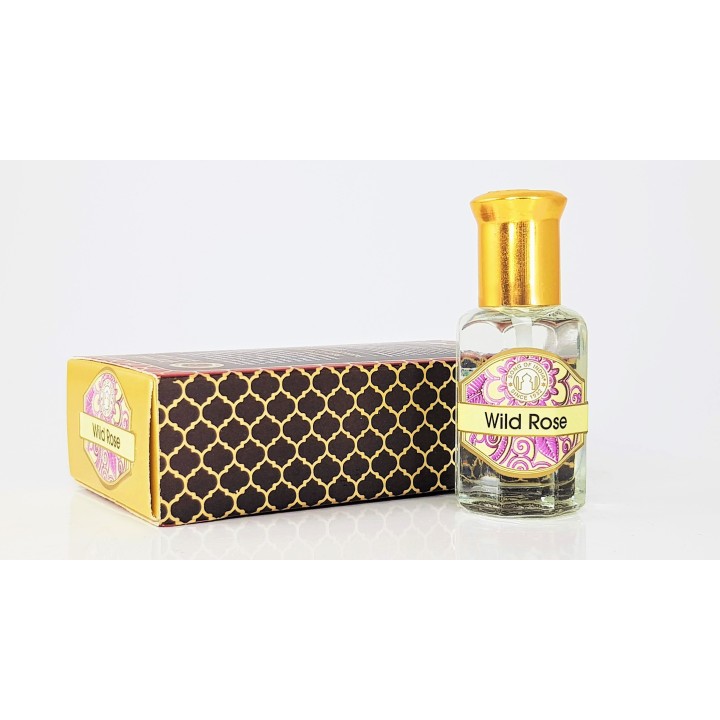 10 ml. Luxurious Veda Perfume Oil in Roll-On Glass Bottles LV11CC Wild Rose