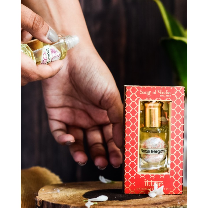 10 ml. Luxurious Veda Perfume Oil in Roll-On Glass Bottles LV11CC Neroli Bergamot