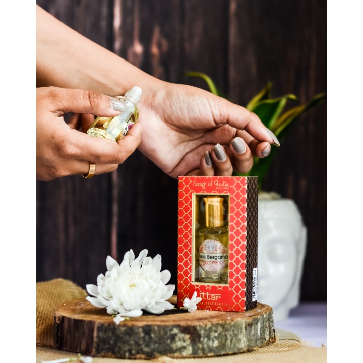 10 ml. Luxurious Veda Perfume Oil in Roll-On Glass Bottles LV11CC Neroli Bergamot
