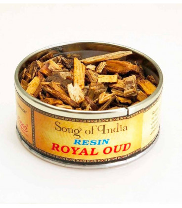Naturalne kadzidło do spalania OUDH WOOD (drewno agarowe)  puszka 25g. Song of India