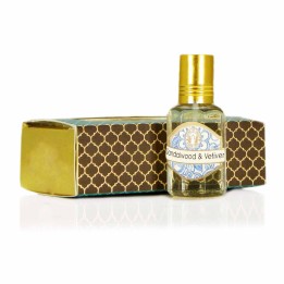 10 ml. Luxurious Veda Perfume Oil in Roll-On Glass Bottles LV11CC Vetiver