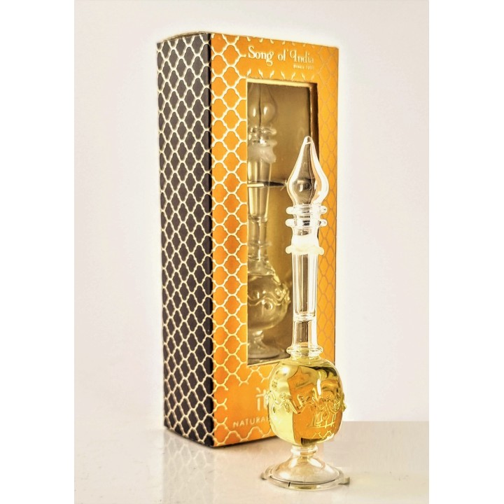 5 ml. Luxurious Veda Perfume Oil in Hand-Blown Glass Bottle Sandalwood & Vetiver
