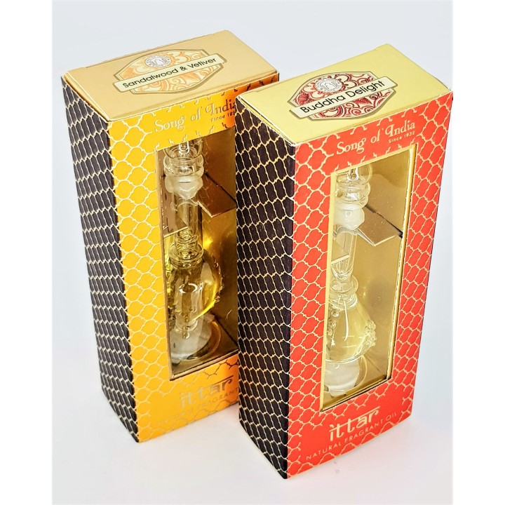 Perfumy w karafce Luxurious Veda Sandalwood & Vetiver 5 ml. Song of India