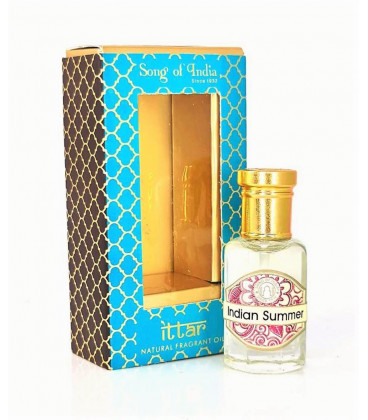 10 ml. Luxurious Veda Perfume Oil in Roll-On Glass Bottles LV11CC Indian Summer - zdjęcie główne produktu