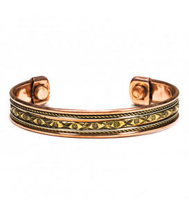 Armbanden magnetisch koper set van 2 stuks