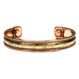 Armbanden magnetisch koper set van 2 stuks