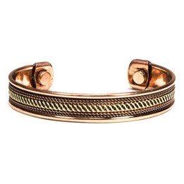 Armbanden magnetisch koper set van 2 stuks