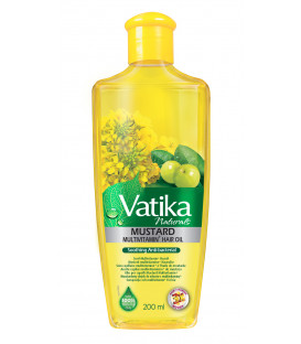 Olejek do włosów Musztardowy (Sarson) - Wypadające i osłabione włosy, 200ml Vatika Dabur