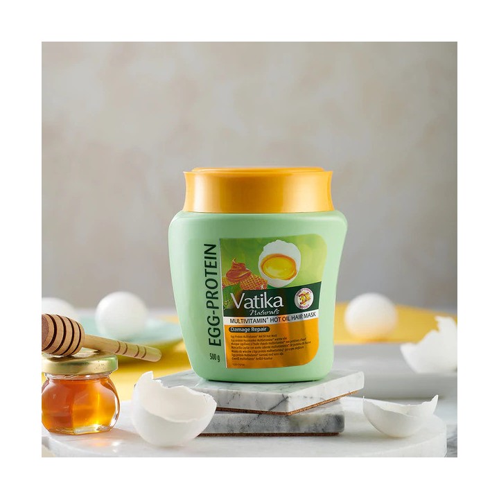 Maska do włosów Proteiny Jajeczne Multivitamin Hot Oil 500g Vatika Dabur