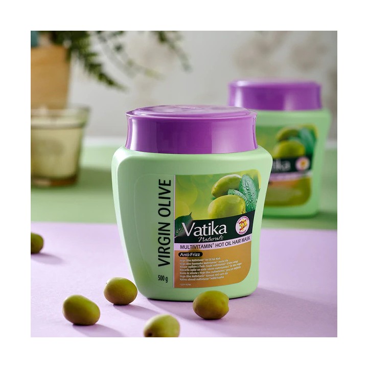 Dogłębnie Wzmacniająca Maska z HENNĄ i MIGDAŁAMI do Włosów Vatika 500 ml Dabur
