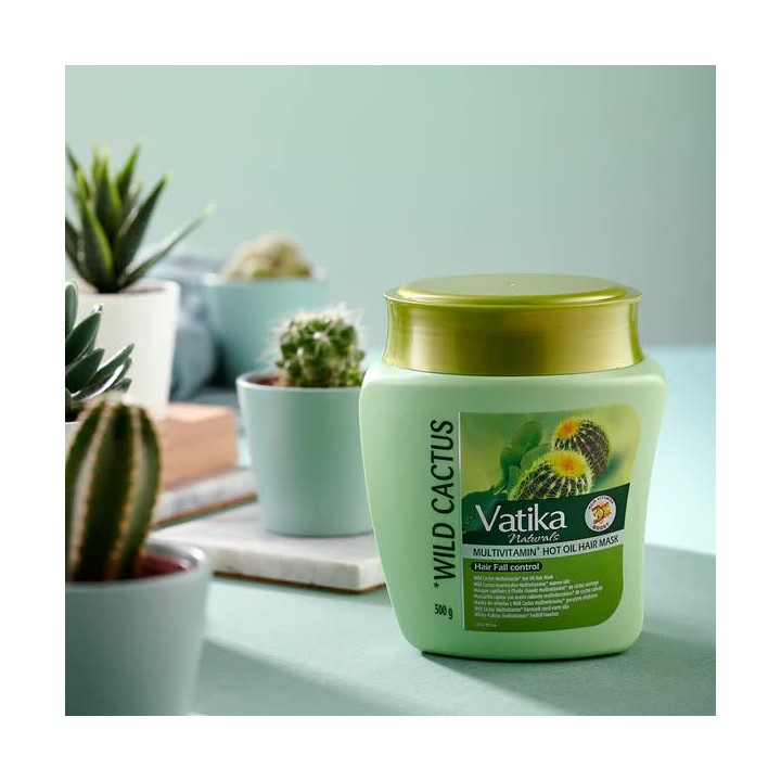 Maska do włosów z dzikim kaktusem Vatika 500ml Dabur (Wild cactus mask)