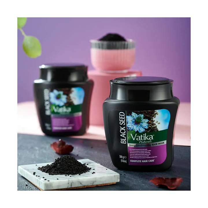 Maska do włosów z czarnuszką Vatika 500ml Dabur (Black seed mask)