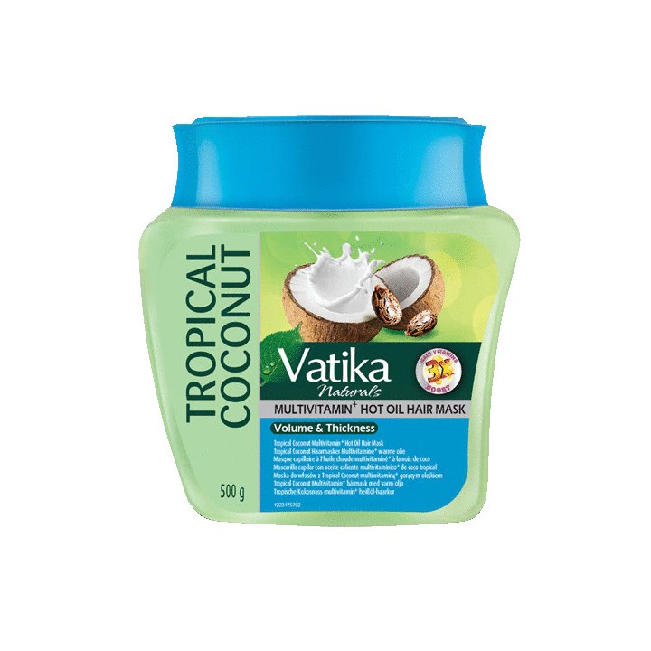 Maska do włosów tropikalny kokos zwiększająca objętość 500g Vaitika Dabur