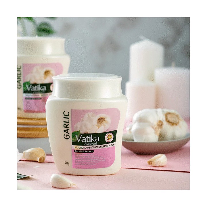 Maska do włosów Czosnek Vatika 1kg Dabur włosy słabe i zniszczone