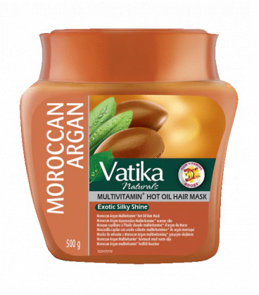 Maska do włosów ARGAN - włosy suche i trudne w układaniu, 500g. Vatika Naturals Dabur