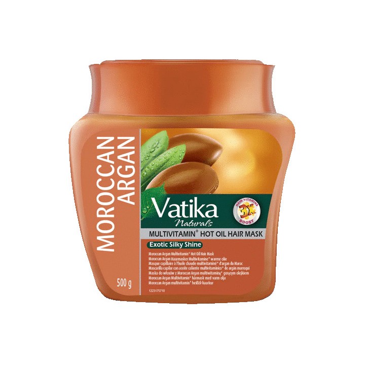 Maska do włosów ARGAN - włosy suche i trudne w układaniu, 500g. Vatika Naturals Dabur