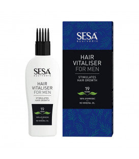 Ayurvedic Hair Vitaliser dla mężczyzn na porost włosów z aplikatorem 100 ml Sesa