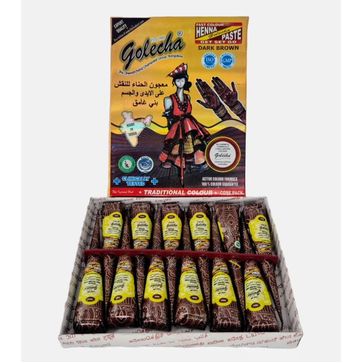 GOLECHA Black Henna Cone 25g