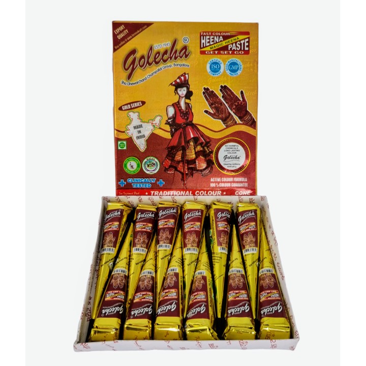 GOLECHA Black Henna Cone 25g