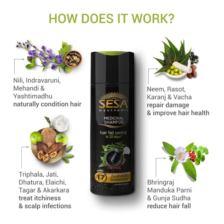 SESA Ayurvedic Shampoo  200ml
