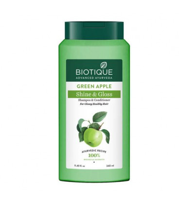 BIO Szampon i odżywka 2w1 Zielone Jabłko 340 ml Biotique