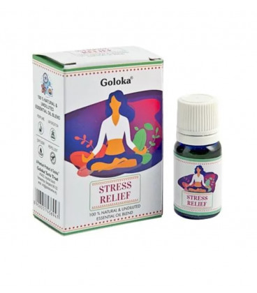 Olejek eteryczny 100% czysty do aromaterapii z dozownikiem - Stress Relief - 10ml Goloka