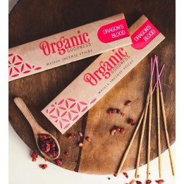 15 g. Organic Goodness Masala Incense Sticks (Set of 12) INOR15 Dragon's Blood
