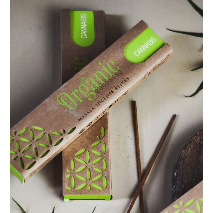 15 g. Organic Goodness Masala Incense Sticks (Set of 12) INOR15 Cannabis
